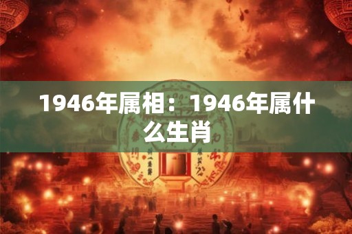 1946年属相：1946年属什么生肖