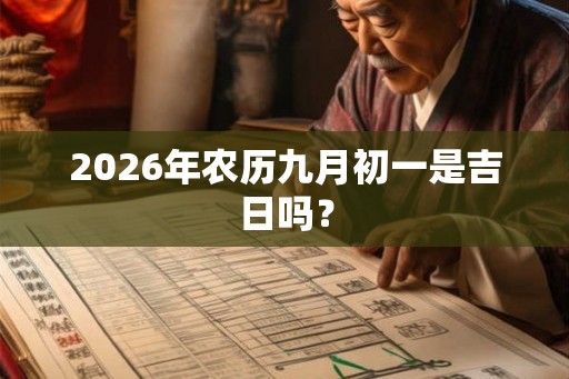 2026年农历九月初一是吉日吗？