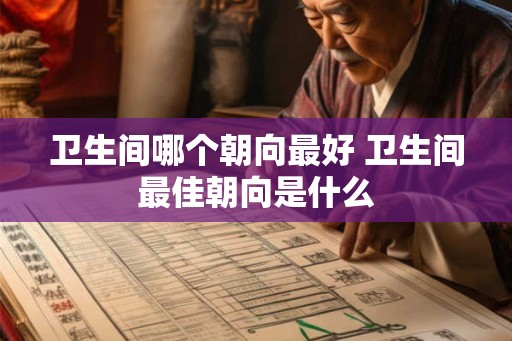 卫生间哪个朝向最好 卫生间最佳朝向是什么