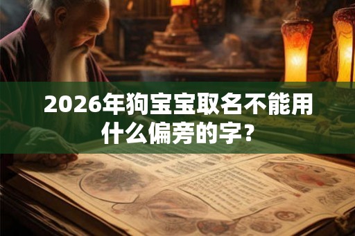 2026年狗宝宝取名不能用什么偏旁的字？