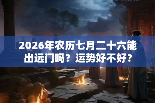 2026年农历七月二十六能出远门吗？运势好不好？