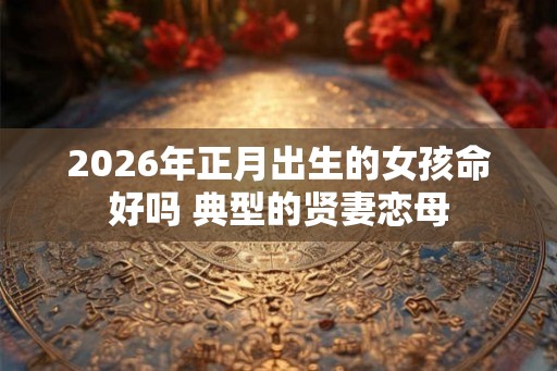 2026年正月出生的女孩命好吗 典型的贤妻恋母