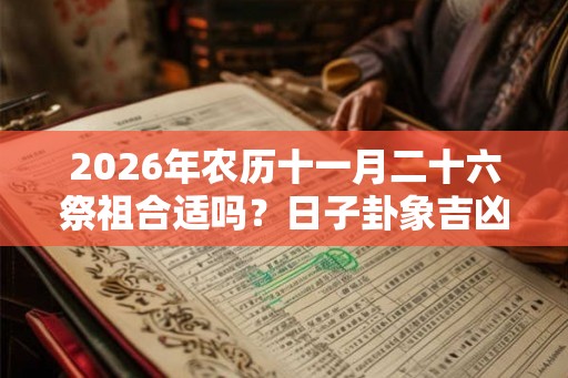 2026年农历十一月二十六祭祖合适吗？日子卦象吉凶？