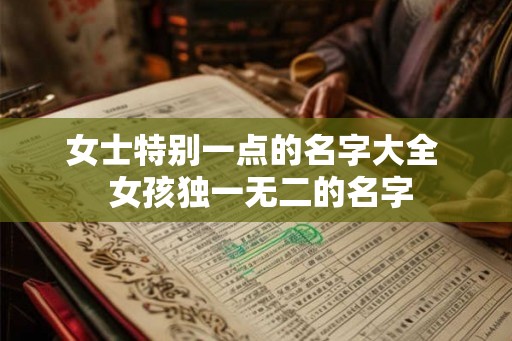 女士特别一点的名字大全  女孩独一无二的名字