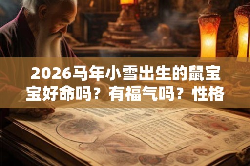 2026马年小雪出生的鼠宝宝好命吗？有福气吗？性格如何？