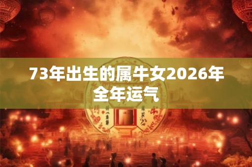 73年出生的属牛女2026年全年运气 73年出生的属牛女2026年全年运气
