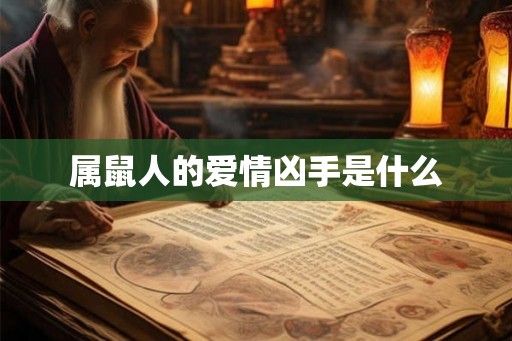 属鼠人的爱情凶手是什么 属鼠人的爱情凶手是什么