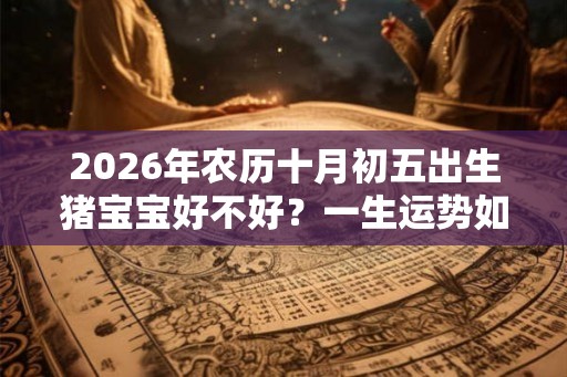 2026年农历十月初五出生猪宝宝好不好?一生运势如何? 2026年农历十月初五出生猪宝宝好不好?一生运势如何?