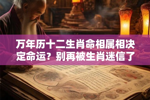 万年历十二生肖命相属相决定命运？别再被生肖迷信了！