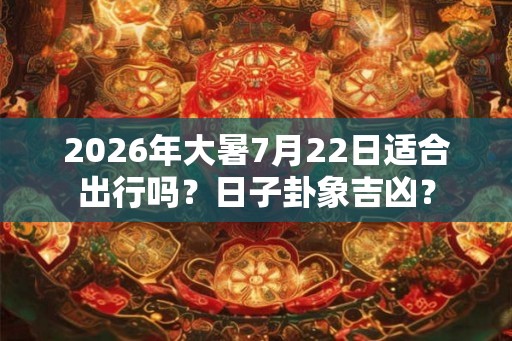 2026年大暑7月22日适合出行吗？日子卦象吉凶？
