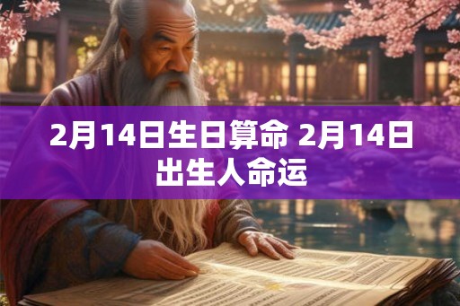 2月14日生日算命 2月14日出生人命运