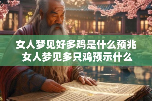 女人梦见好多鸡是什么预兆 女人梦见多只鸡预示什么