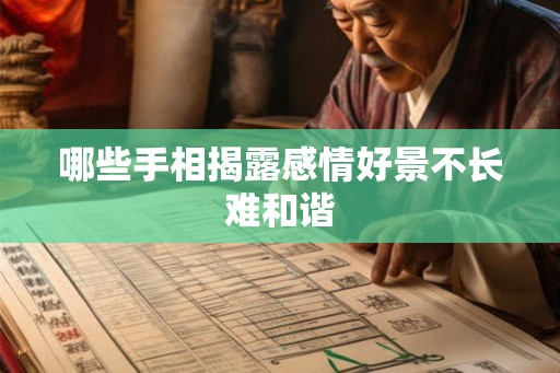 哪些手相揭露感情好景不长难和谐