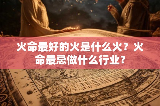 火命最好的火是什么火？火命最忌做什么行业？