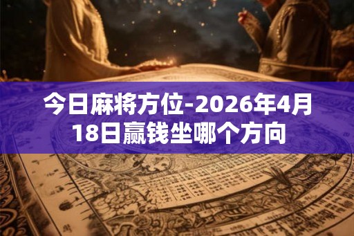 今日麻将方位-2026年4月18日赢钱坐哪个方向
