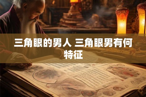 三角眼的男人 三角眼男有何特征