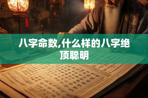 八字命数,什么样的八字绝顶聪明