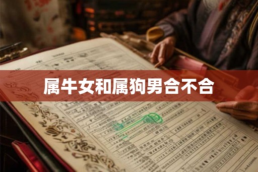 属牛女和属狗男合不合