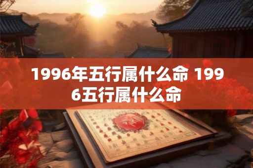 1996年五行属什么命 1996五行属什么命