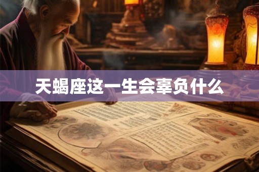 天蝎座这一生会辜负什么