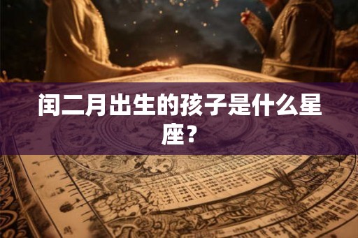 闰二月出生的孩子是什么星座？