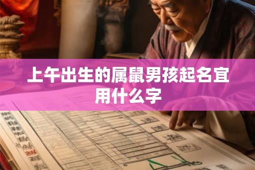 上午出生的属鼠男孩起名宜用什么字