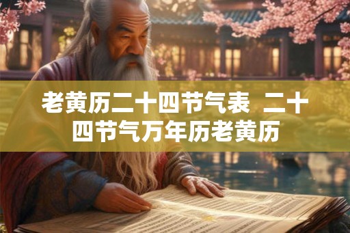 老黄历二十四节气表  二十四节气万年历老黄历