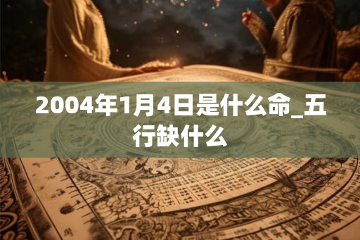 2004年1月4日是什么命_五行缺什么