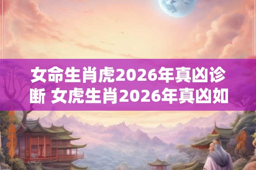 女命生肖虎2026年真凶诊断 女虎生肖2026年真凶如何