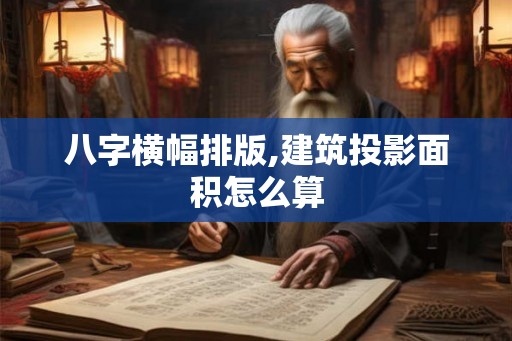 八字横幅排版,建筑投影面积怎么算