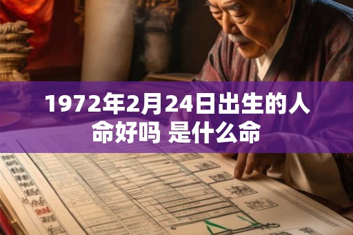 1972年2月24日出生的人命好吗 是什么命 1972年2月24日出生的人命好吗 是什么命