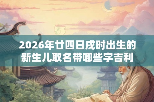 2026年廿四日戌时出生的新生儿取名带哪些字吉利