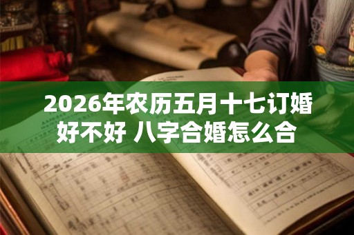 2026年农历五月十七订婚好不好 八字合婚怎么合