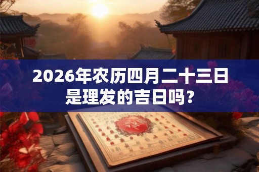 2026年农历四月二十三日是理发的吉日吗？