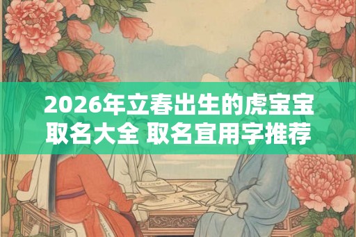 2026年立春出生的虎宝宝取名大全 取名宜用字推荐