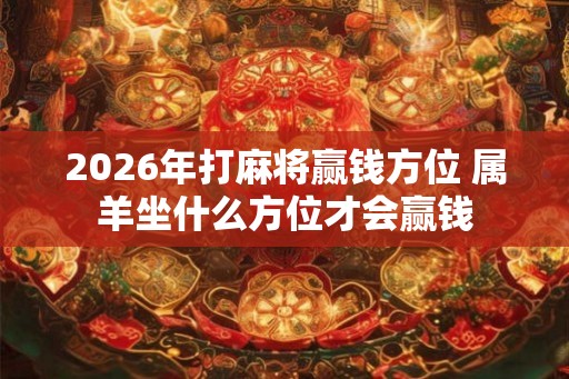 2026年打麻将赢钱方位 属羊坐什么方位才会赢钱 2026年打麻将赢钱方位 属羊坐什么方位才会赢钱