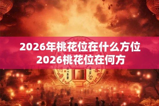 2026年桃花位在什么方位 2026桃花位在何方