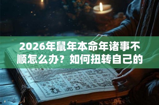 2026年鼠年本命年诸事不顺怎么办？如何扭转自己的命运？