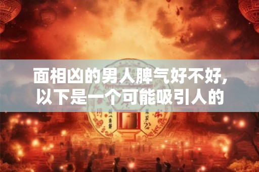 面相凶的男人脾气好不好,以下是一个可能吸引人的