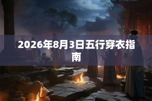 2026年8月3日五行穿衣指南