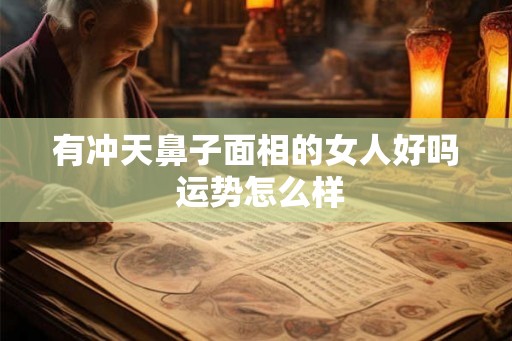 有冲天鼻子面相的女人好吗 运势怎么样