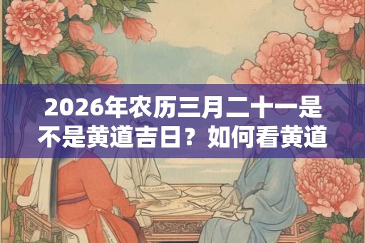 2026年农历三月二十一是不是黄道吉日？如何看黄道吉日？