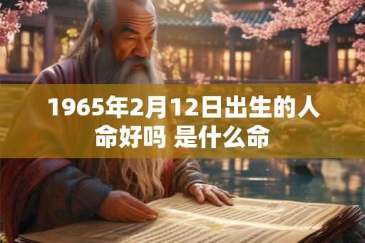 1965年2月12日出生的人命好吗 是什么命 1965年2月12日出生的人命好吗 是什么命