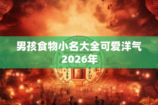 男孩食物小名大全可爱洋气2026年 男孩食物小名大全可爱洋气2026年