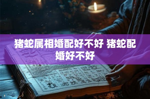 猪蛇属相婚配好不好 猪蛇配婚好不好