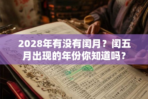 2028年有没有闰月？闰五月出现的年份你知道吗？