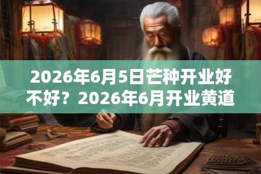 2026年6月5日芒种开业好不好？2026年6月开业黄道吉日？