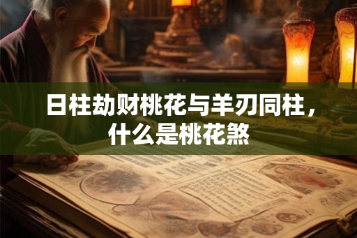 日柱劫财桃花与羊刃同柱，什么是桃花煞