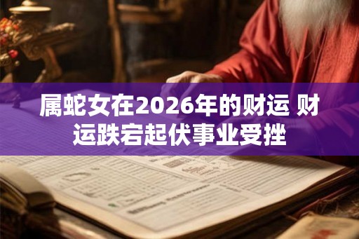 属蛇女在2026年的财运 财运跌宕起伏事业受挫