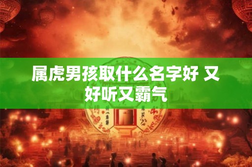 属虎男孩取什么名字好 又好听又霸气